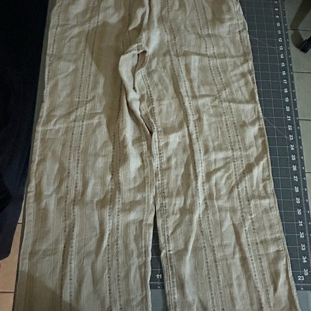 Briggs New York Women's Beige Textured Pants